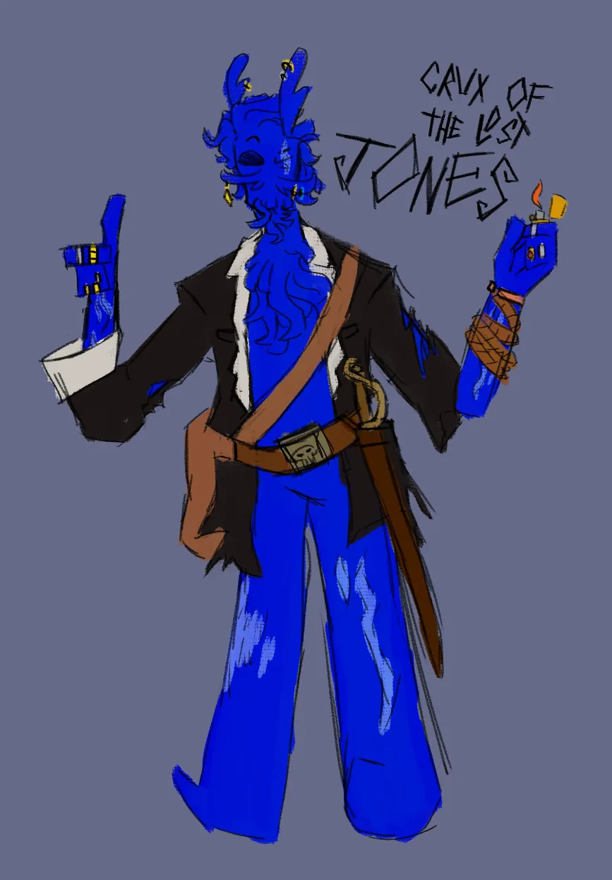 Crux of the Lost Jones, a slug man.